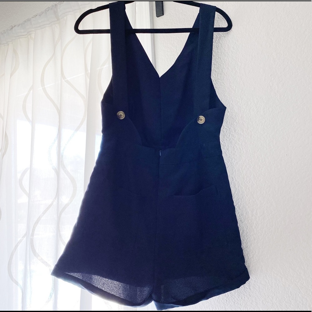 Navy Romper